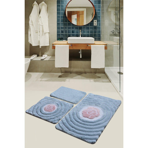 Floria - Blue Bath Mat-Bath Mat-[sale]-[design]-[modern]-Modern Furniture Deals