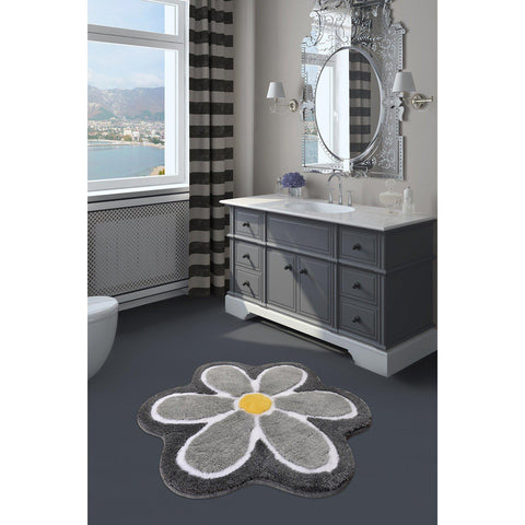 Flower - Grey 5 Bath Mat-Bath Mat-[sale]-[design]-[modern]-Modern Furniture Deals