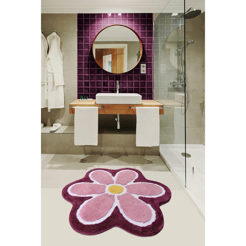 Flower - Purple 5 Bath Mat-Bath Mat-[sale]-[design]-[modern]-Modern Furniture Deals
