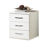 FREYA White 3 Drawer Chest-Modern Furniture Deals