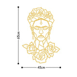 FRIDA METAL DECOR - GOLD Wall Art-Metal Wall Art-[sale]-[design]-[modern]-Modern Furniture Deals