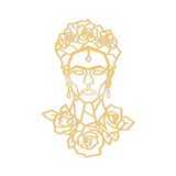 FRIDA METAL DECOR - GOLD Wall Art-Metal Wall Art-[sale]-[design]-[modern]-Modern Furniture Deals