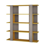 Gala Bookcase-L.Mocha-Mustard-Modern Furniture Deals