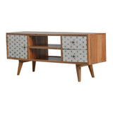 Geometric Printed Nordic Media Unit-Modern Furniture Deals