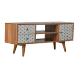 Geometric Printed Nordic Media Unit-Modern Furniture Deals