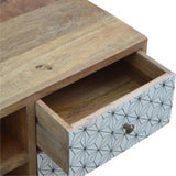 Geometric Printed Nordic Media Unit-Modern Furniture Deals