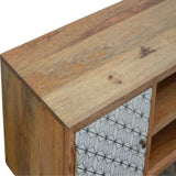 Geometric Printed Nordic Media Unit-Modern Furniture Deals