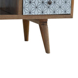 Geometric Printed Nordic Media Unit-Modern Furniture Deals