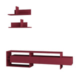 Gina Tv Unit-Burgundy-Modern Furniture Deals