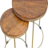 Golden Nesting Stools-Modern Furniture Deals