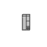 Grain oak 2 Door 2 Drawer Wardrobe-Modern Furniture Deals
