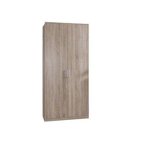 Grain Oak 2 Door Wardrobe-Modern Furniture Deals