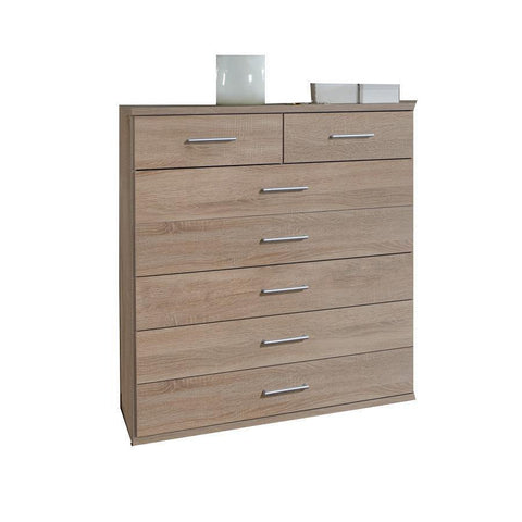 GRAIN Oak Gloss 5+2 Chest-Modern Furniture Deals
