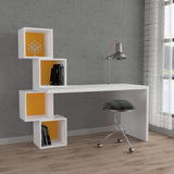 Gravity Desk-White-Burgundy-Modern Furniture Deals