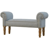 Grey Tweed Bedroom Bench-Modern Furniture Deals