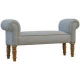 Grey Tweed Bedroom Bench-Modern Furniture Deals