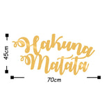 HAKUNA MATATA - GOLD Wall Art-Metal Wall Art-[sale]-[design]-[modern]-Modern Furniture Deals