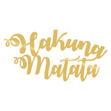 HAKUNA MATATA - GOLD Wall Art-Metal Wall Art-[sale]-[design]-[modern]-Modern Furniture Deals