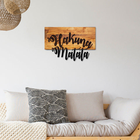 Hakuna Matata-WALL DECOR>WOODEN & METAL-[sale]-[design]-[modern]-Modern Furniture Deals