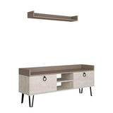 Hills Tv Cabinet-A.White-L.Mocha-Modern Furniture Deals