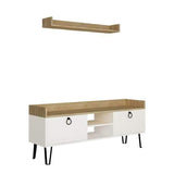 Hills Tv Cabinet-White-Oak-Modern Furniture Deals