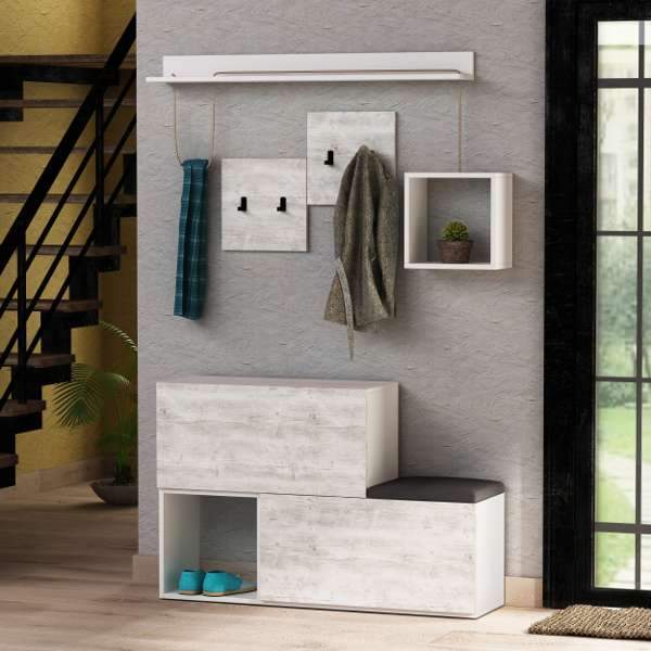 Home Featured Stand-Antique White-Modern Furniture Deals