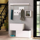 Home Featured Stand-Antique White-Modern Furniture Deals
