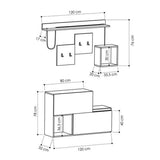 Home Featured Stand-Antique White-Modern Furniture Deals