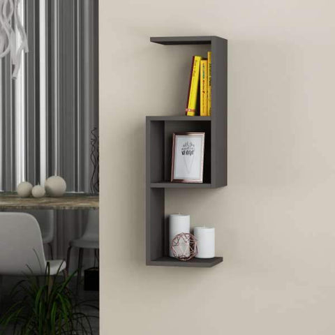 Hook Shelf-Dark Brown-Modern Furniture Deals