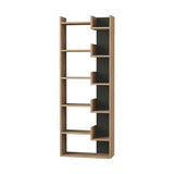 Hoppy Bookcase-Oak-Grey-Modern Furniture Deals