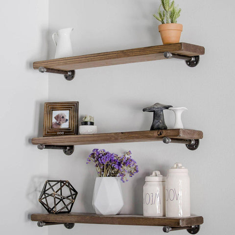 Industrial Pipe Shelf Set Of 3-Wall Shelf-[sale]-[design]-[modern]-Modern Furniture Deals