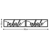 INHALE EXHALE - BLACK Wall Art-Metal Wall Art-[sale]-[design]-[modern]-Modern Furniture Deals