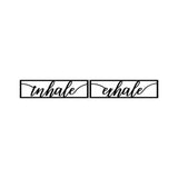 INHALE EXHALE - BLACK Wall Art-Metal Wall Art-[sale]-[design]-[modern]-Modern Furniture Deals