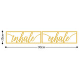 INHALE EXHALE - GOLD Wall Art-Metal Wall Art-[sale]-[design]-[modern]-Modern Furniture Deals