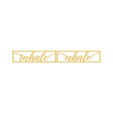 INHALE EXHALE - GOLD Wall Art-Metal Wall Art-[sale]-[design]-[modern]-Modern Furniture Deals