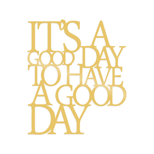 ITS A GOOD - GOLD Wall Art-Metal Wall Art-[sale]-[design]-[modern]-Modern Furniture Deals