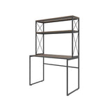 KRON Industrial Desk With Bookcase Rustic Metal-Oak-Desk-[sale]-[design]-[modern]-Modern Furniture Deals