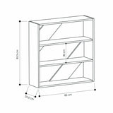 Lay Bookcase Set-Mocha-Mustard-Modern Furniture Deals