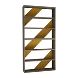Lay Bookcase Set-Mocha-Mustard-Modern Furniture Deals