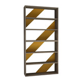 Lay Bookcase Set-Mocha-Mustard-Modern Furniture Deals