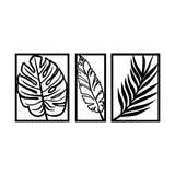 LEAF 2 - BLACK Wall Art-Metal Wall Art-[sale]-[design]-[modern]-Modern Furniture Deals