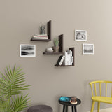 LINDA Set of 3 Shelves L Shaped