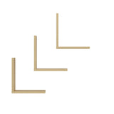 LINDA Set of 3 Shelves L Shaped