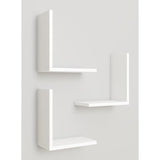 LINDA Set of 3 Shelves L Shaped