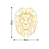 LION METAL DECOR - GOLD Wall Art-Metal Wall Art-[sale]-[design]-[modern]-Modern Furniture Deals
