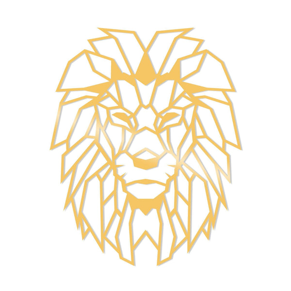 LION METAL DECOR - GOLD Wall Art-Metal Wall Art-[sale]-[design]-[modern]-Modern Furniture Deals
