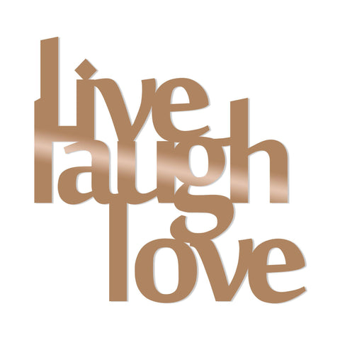 LIVE LAUGH LOVE - COPPER Wall Art-Metal Wall Art-[sale]-[design]-[modern]-Modern Furniture Deals