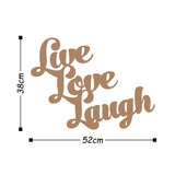 LIVE LOVE LAUGH - COPPER Wall Art-Metal Wall Art-[sale]-[design]-[modern]-Modern Furniture Deals