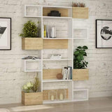 Loco Bookcase-Grey-Mustard-Modern Furniture Deals