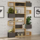 Loco Bookcase-Grey-Mustard-Modern Furniture Deals